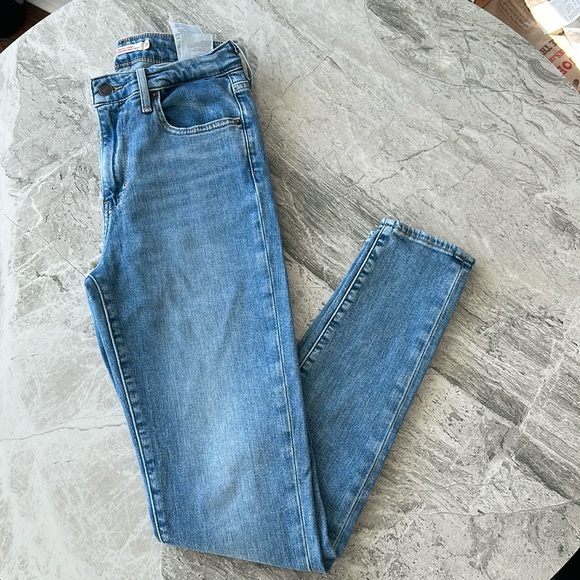 Levi’s 721 skinny high rise blue jeans - Picture 1 of 5